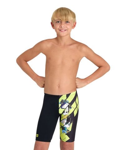 BOYS ARENA CATS SWIM JAMMER ERKEK ÇOCUK YÜZÜCÜ MAYOSU / BLACK