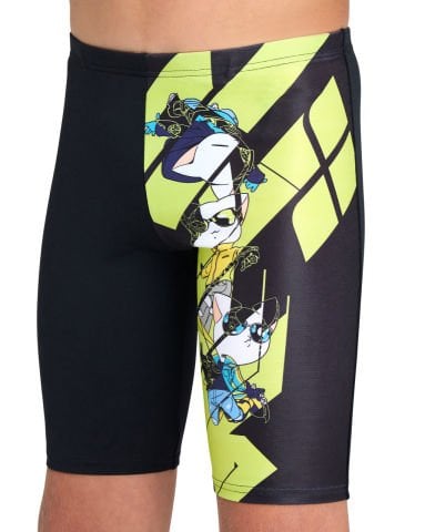 BOYS ARENA CATS SWIM JAMMER ERKEK ÇOCUK YÜZÜCÜ MAYOSU / BLACK