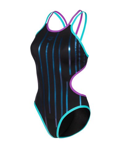 WOMENS ARENA ONE METALLIC PAINT / BLACK-WATER-PURPLE KADIN MAYOSU