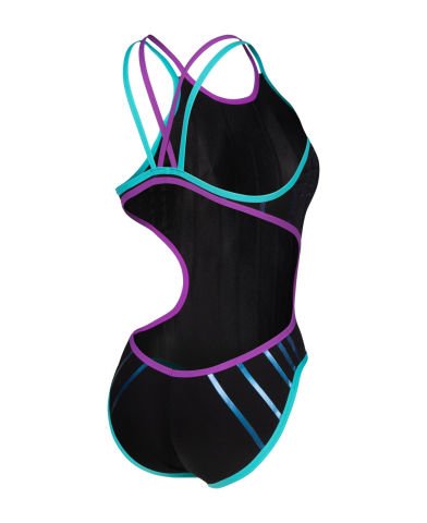 WOMENS ARENA ONE METALLIC PAINT / BLACK-WATER-PURPLE KADIN MAYOSU