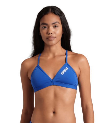 WOMEN'S TEAM SWIM TOP TIE BACK SOLID/ROYAL BİKİNİ ÜSTÜ