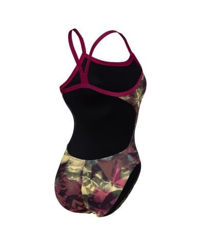 WOMENS ARENA HERO CAMO CHALLENGE BACK KADIN YÜZÜCÜ MAYOSU /BLACK