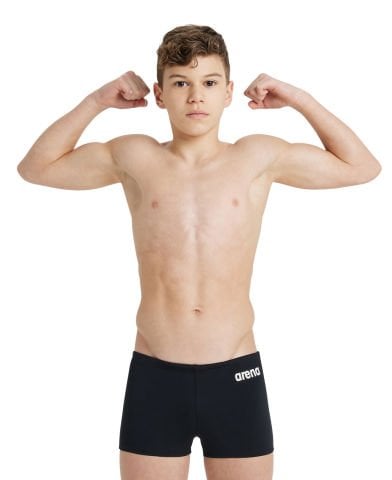 BOY'S TEAM SWIM SHORT SOLID/BLACK ERKEK ÇOCUK ŞORT MAYO