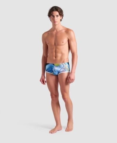 MEN'S ARENA ONE PRINT LOW WAIST SHORT/BLACK MULTI-WHITE ERKEK MAYOSU