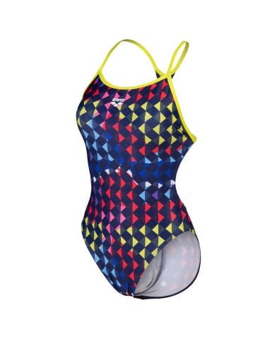 WOMENS ARENA CARNIVAL BOOSTER BACK KADIN YÜZÜCÜ MAYOSU/SOFT GREEN MULTI