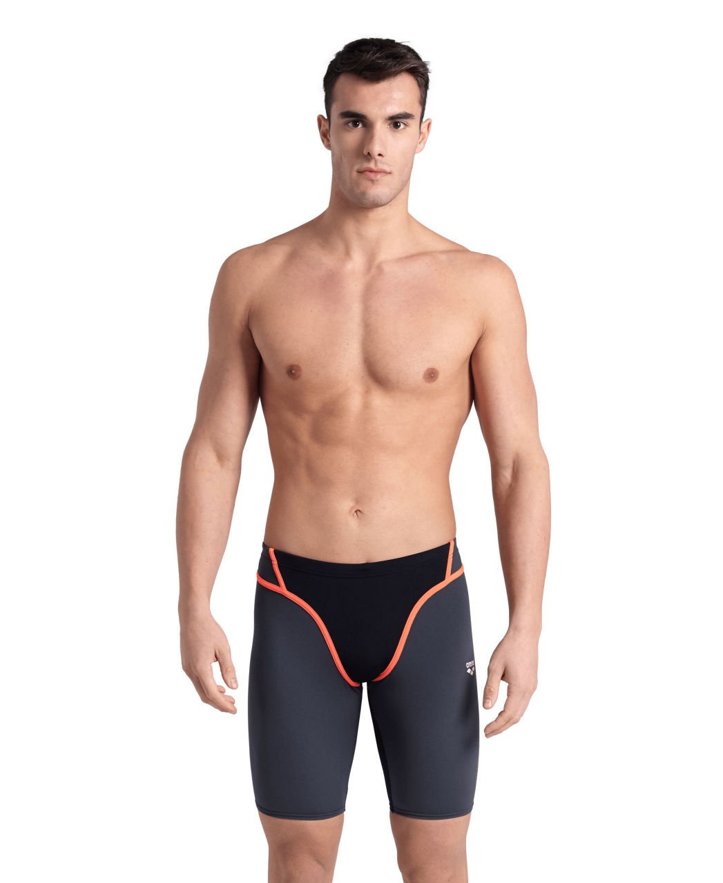 MEN'S ARENA ICONS SWIM JAMMER PANEL/BLACK-ASPHALT-WHITE-BRIGHT ORANGEERKEK MAYOSU