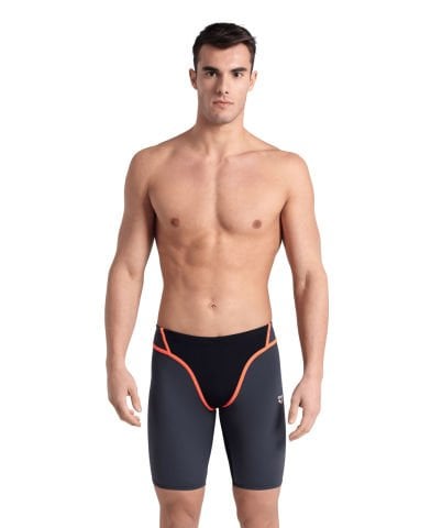 MEN'S ARENA ICONS SWIM JAMMER PANEL/BLACK-ASPHALT-WHITE-BRIGHT ORANGEERKEK MAYOSU
