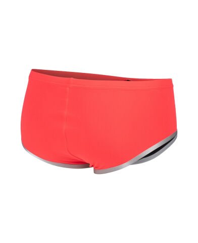 MENS ARENA ONE 12 CM SWIM BRIEFS BIG LOGO ERKEK YÜZÜCÜ MAYOSU / FLUO RED-SILVER