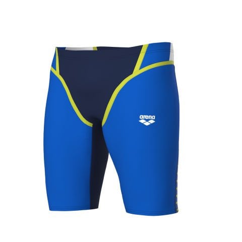 MEN'S ARENA ICONS SWIM JAMMER PANEL/NAVY-BLUE RIVER-WHITE-SOFT GREEN ERKEK MAYOSU