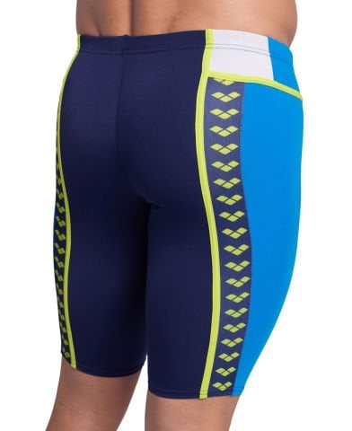 MEN'S ARENA ICONS SWIM JAMMER PANEL/NAVY-BLUE RIVER-WHITE-SOFT GREEN ERKEK MAYOSU