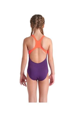 GIRLS ARENA POSEDONIA SWIM PRO BACK/PLUM-BRIGHT CORAL