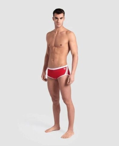 MEN'S ARENA ICONS SWIM LOW WAIST SHORT SOLID/RED ERKEK MAYOSU