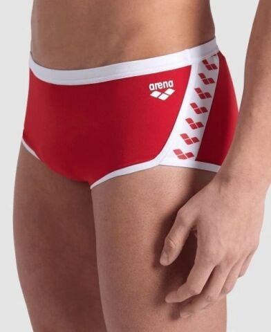 MEN'S ARENA ICONS SWIM LOW WAIST SHORT SOLID/RED ERKEK MAYOSU