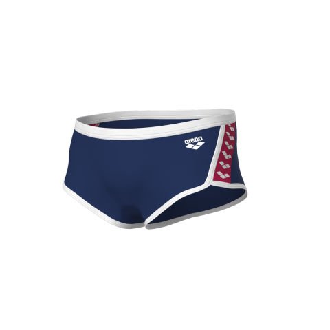 MEN'S ARENA ICONS SWIM LOW WAIST SHORT SOLID/NAVY-WHITE-RED-MULTI ERKEK DÜŞÜK BEL ŞORT MAYO