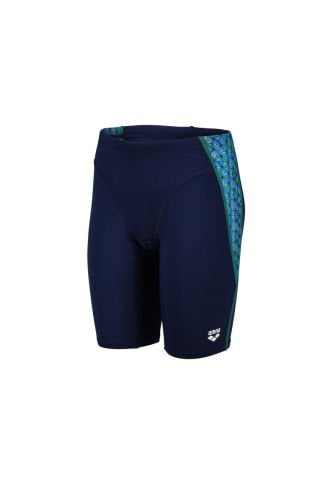 BOY'S ARENA STARFISH SWIM JAMMER/ NAVY-TURQUOISE MULTI