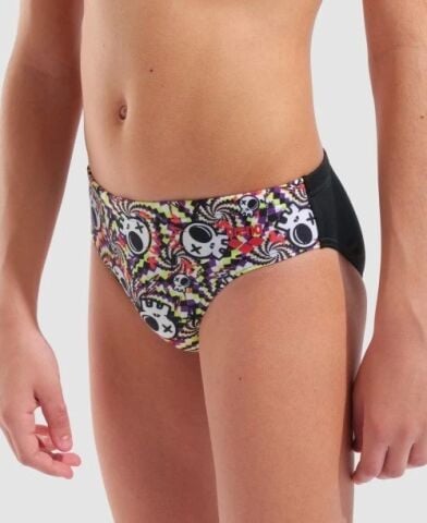 BOYS ARENA FUN SKULLS SWIM BRIEF ERKEK ÇOCUK MAYOS