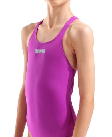 Arena Girls Team Swimsuit Swim pro Solid Fuşya Kız Çocuk Mayosu