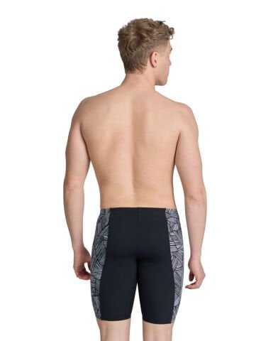 MEN'S ARENA OVERVIEW SWIM JAMMER/ BLACK-WHITE MULTI