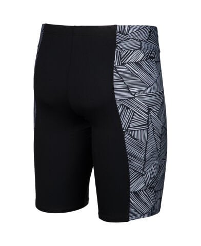 MEN'S ARENA OVERVIEW SWIM JAMMER/ BLACK-WHITE MULTI