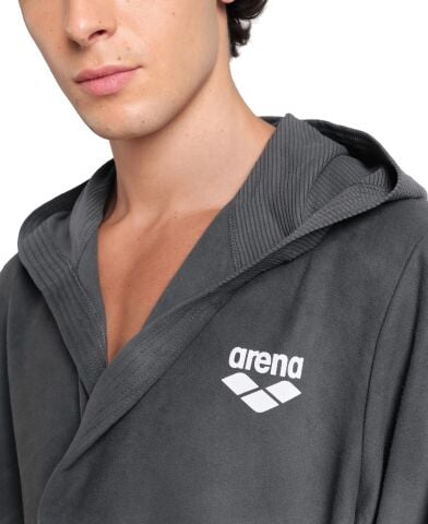 ARENA ZEAL ROBE/ASPHALT-WHITE YETİŞKİN BORNOZU