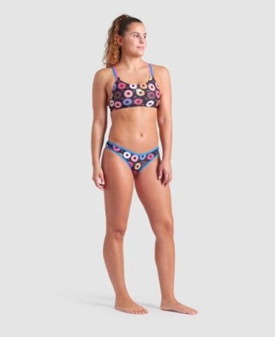 WOMENS ARENA DONUTS BIKINI BANDEAU FUNNY PRINTS Kadın Bikini Takımı