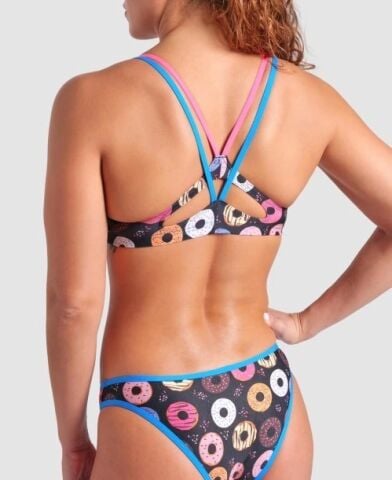 WOMENS ARENA DONUTS BIKINI BANDEAU FUNNY PRINTS Kadın Bikini Takımı