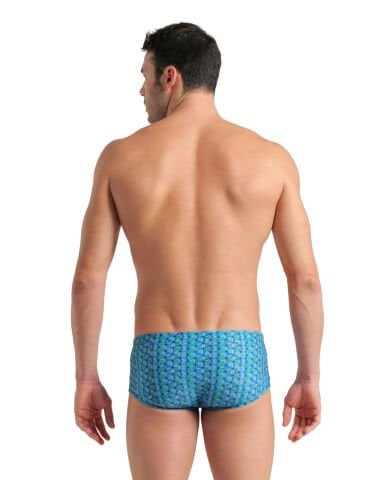 MEN'S ARENA STARFISH LOW WAIST SWIM SHORT /  TURQUOISE MULTI