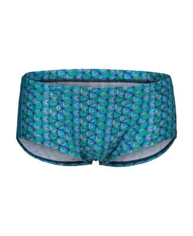 MEN'S ARENA STARFISH LOW WAIST SWIM SHORT /  TURQUOISE MULTI