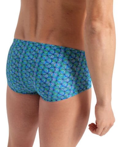 MEN'S ARENA STARFISH LOW WAIST SWIM SHORT /  TURQUOISE MULTI