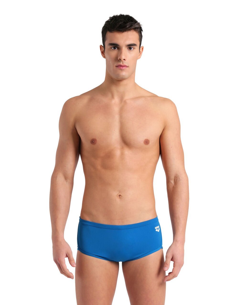 MEN'S ARENA PLANET SWIM LOW WAIST SHORT / BLUE COSMO-WHITE MULTI