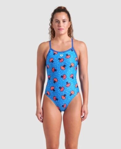 WOMENS ARENA MUSHROOMS LIGHTDROP BACK FUNNY PRINTS Kadın Mayosu