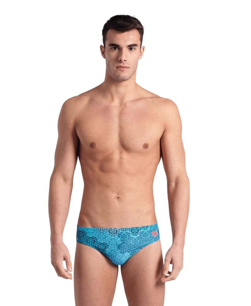 MEN'S ARENA CAMO KIKKO SWIM BRIEFS/NAVY MULTI ERKEK SLİP MAYO