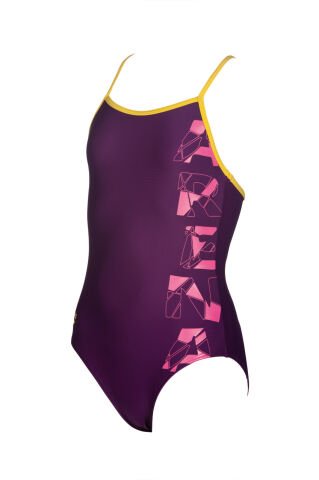 G CUBIST JR ONE PIECE L KIZ ÇOCUK YÜZÜCÜ MAYOSU /PLUM