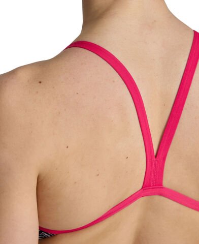WOMEN'S ARENA OVERVIEW SWIMSUIT CHALLANGE BACK /ROSE-WHITE-MULTI