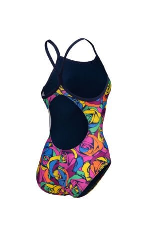 WOMEN'S ARENA ROSE PARADE SWIMSUIT LIGHT / FREAK ROSE MULTI-NAVY