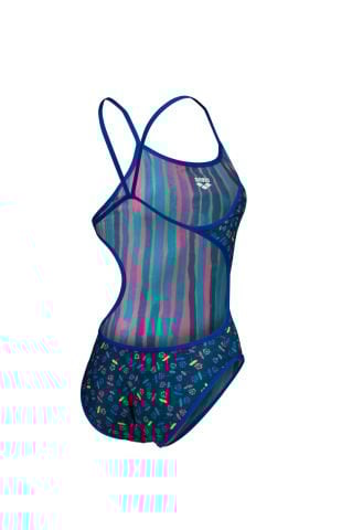 WOMEN'S ARENA REVERSIBLE SWIMSUIT CHALLANGE BACK / ROYAL-MULTI