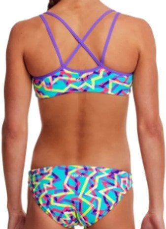 G FUNKITA MINT STRIPS ÇOCUK BİKİNİ TAKIMI
