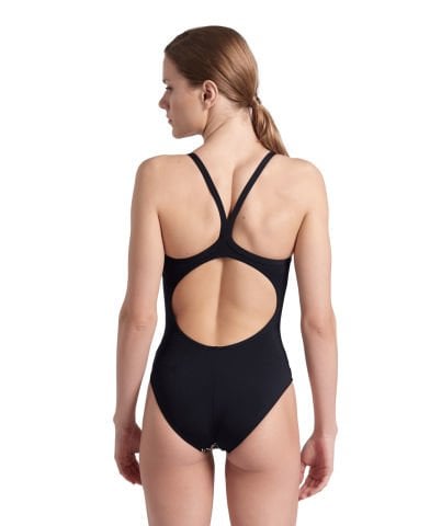 WOMEN'S ARENA BUTTERFLIES SWIMSUIT LIGHT DROP BACK/BLACK-BLACK MULTI KADIN MAYOSU