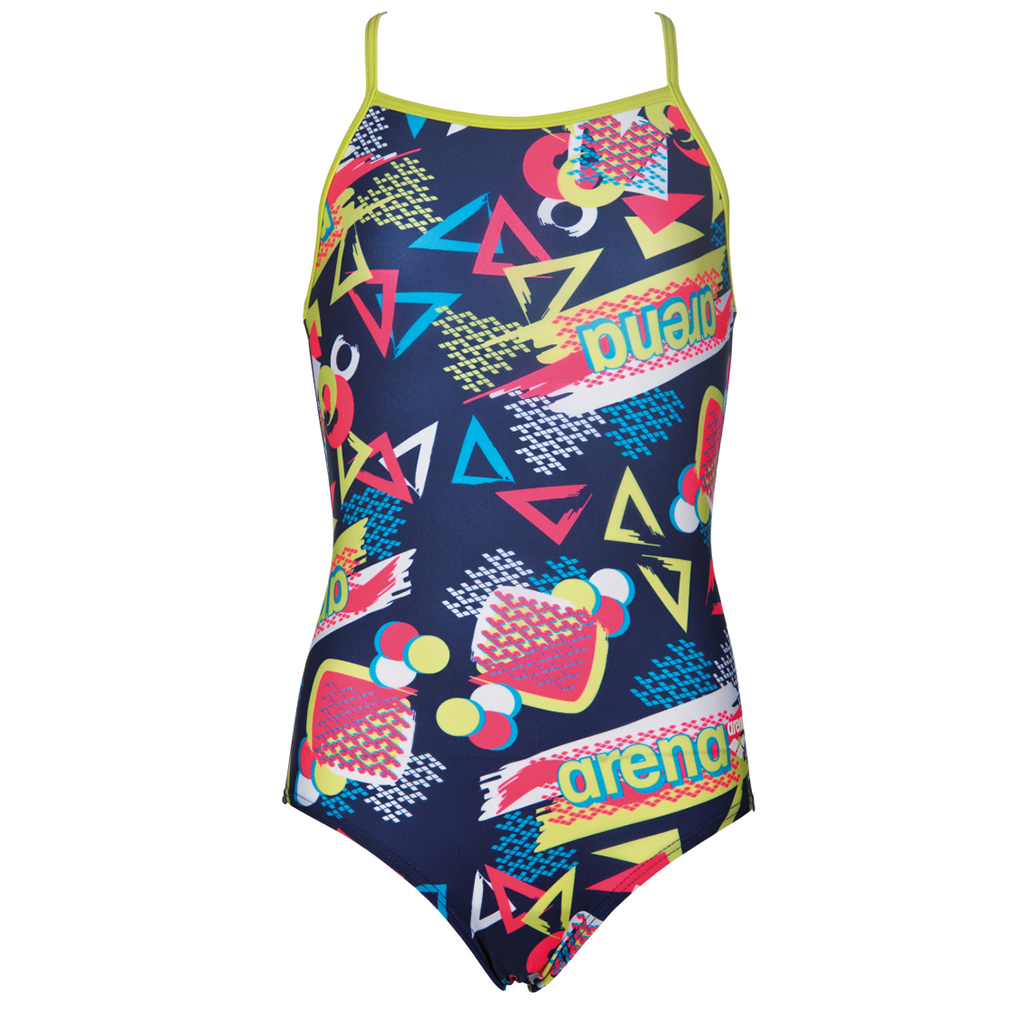 G CANDY JR ONE PIECE KIZ ÇOCUK YÜZÜCÜ MAYOSU / NAVY SOFT GREEN