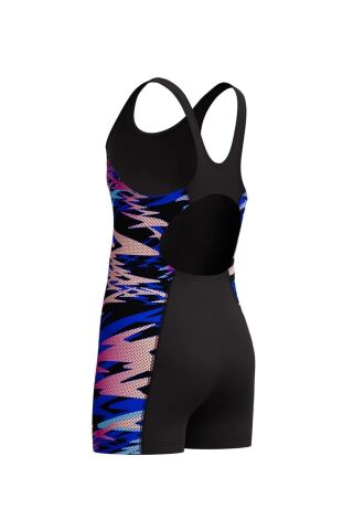 Girls Hyperboom Splice Muscleback Legsuit Black/Pi