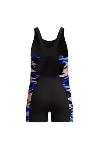 Girls Hyperboom Splice Muscleback Legsuit Black/Pi