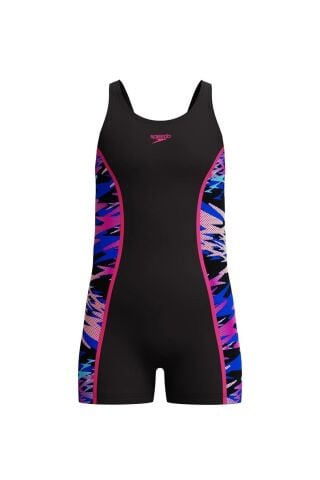 Girls Hyperboom Splice Muscleback Legsuit Black/Pi