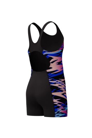 Girls Hyperboom Splice Muscleback Legsuit Black/Pi