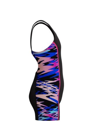 Girls Hyperboom Splice Muscleback Legsuit Black/Pi