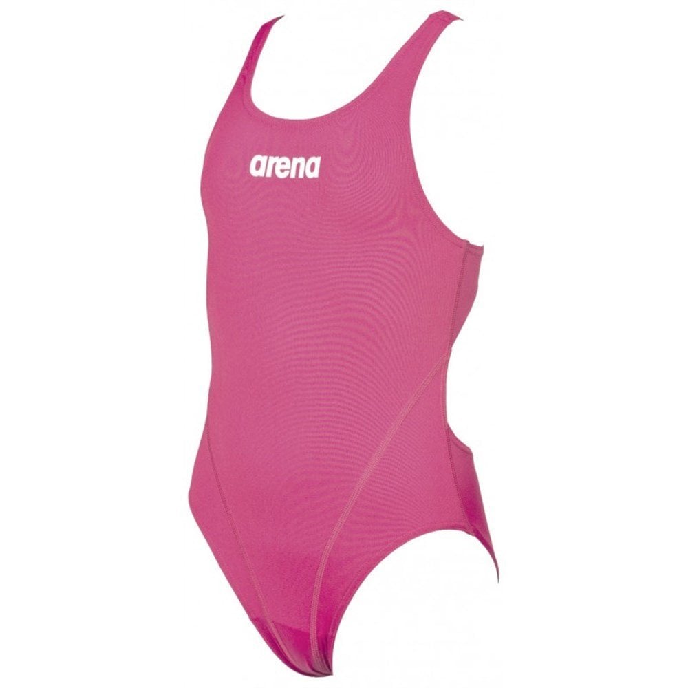 G SOLID SWIM TECH JR L KIZ ÇOCUK YÜZÜCÜ MAYOSU FRESIA ROSE/WHITE