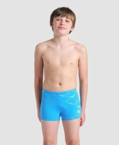 BOY'S ARENA LOSANGE GRAPHIC SWIM SHORT/TURQUOISE