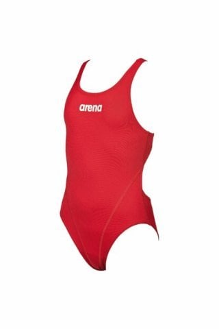 G SOLID SWIM TECH JR  KIZ ÇOCUK YÜZÜCÜ MAYOSU/  RED/WHITE