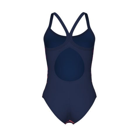 WOMEN'S ARENA SURFS UP SWIMSUIT LIGHTDROP BACK/NAVY-NAVY MULTI KADIN MAYOSU