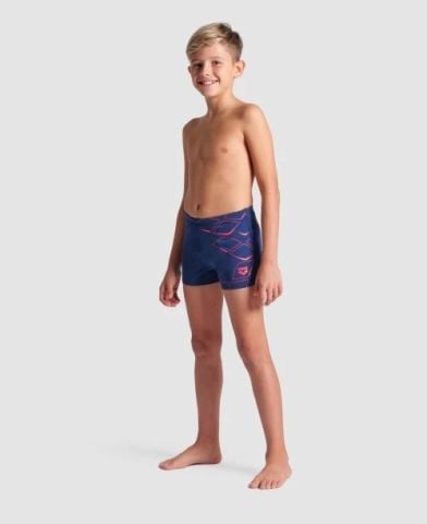 BOY'S ARENA LOSANGE GRAPHIC SWIM SHORT/NAVY