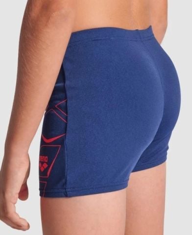BOY'S ARENA LOSANGE GRAPHIC SWIM SHORT/NAVY